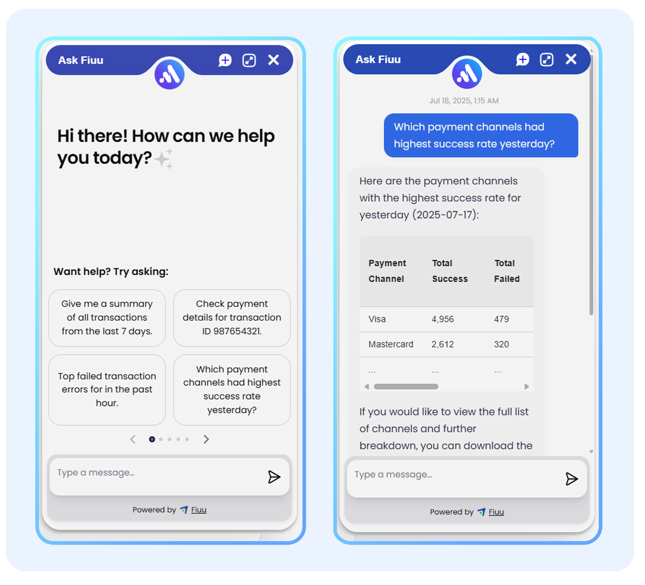 Fiuu AI Chatbot Assistant