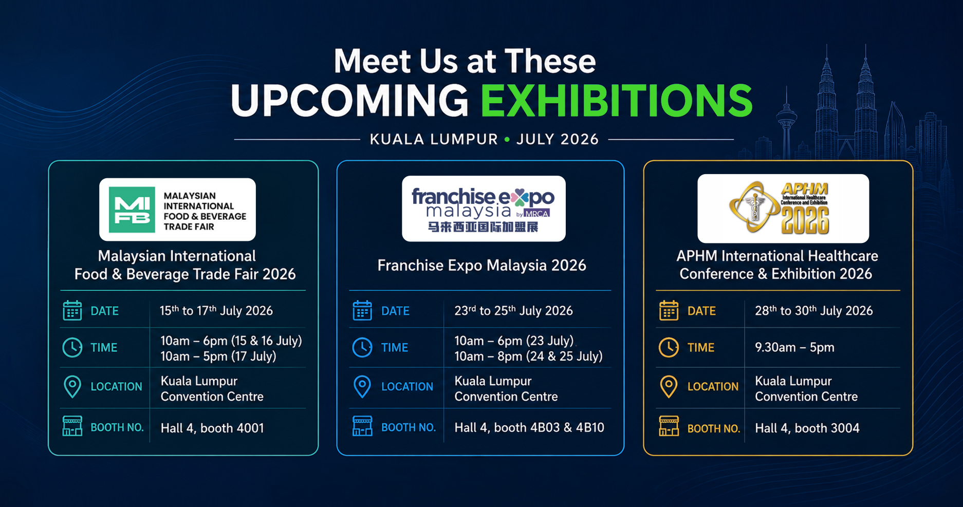 Meet Fiuu at MIFB 2026, FEM 2026, and APHM 2026